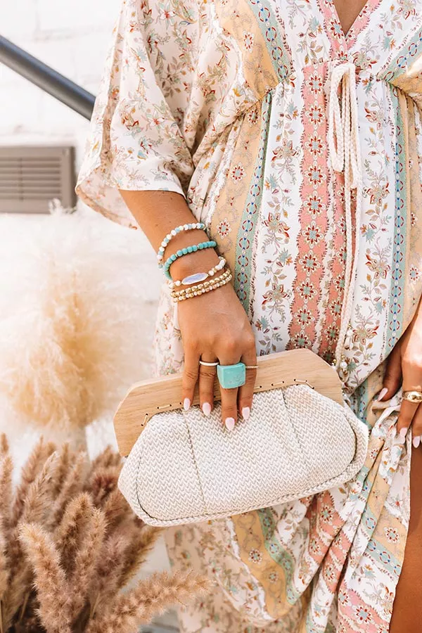 Bubbly Bliss Bracelet Set In Aqua